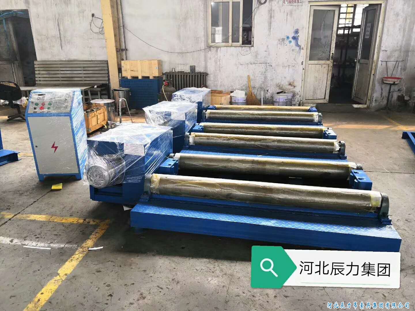 鋼絲繩纏放繩機器，鋼絲繩索具壓制機器，集體裝柜發貨